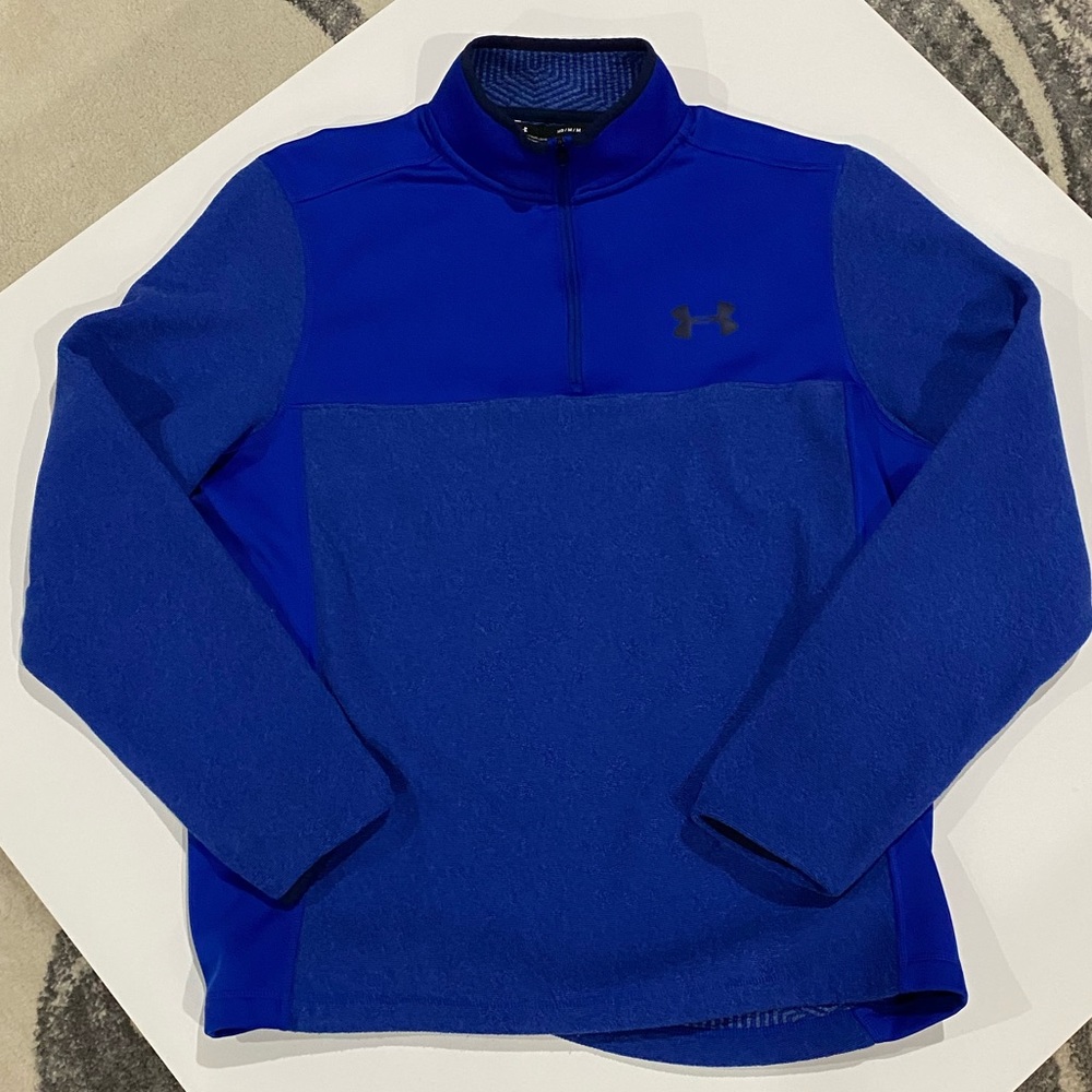 Under Armour Men’s Blue 1/4 Zip Pullover Loose Fit